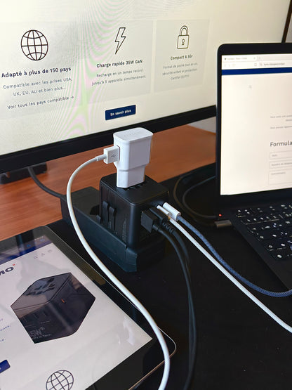 Adaptateur de voyage universel TYMO - 35W